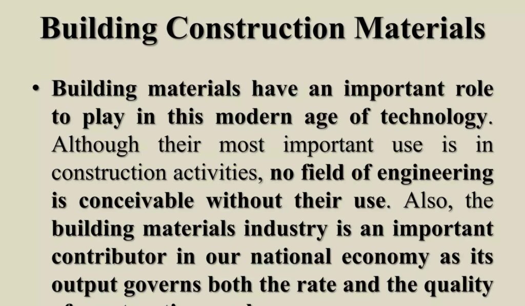 Importance of Building Technology