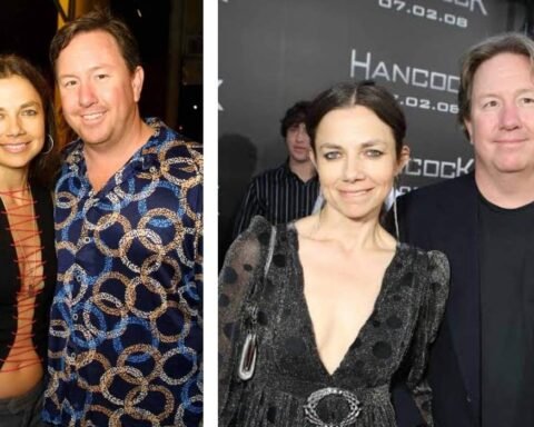 husband mark fluent justine bateman wedding
