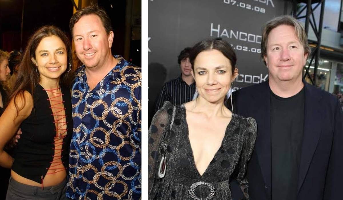 husband mark fluent justine bateman wedding